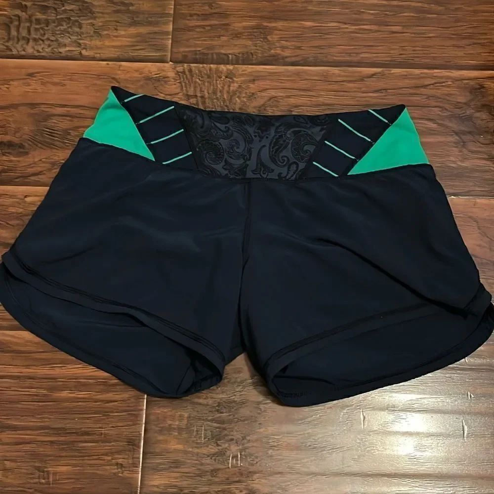 Lululemon Blue Green Athletic Shorts